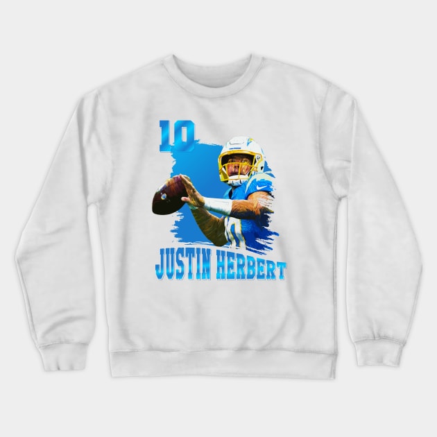 Justin herbert || 10 Crewneck Sweatshirt by Aloenalone